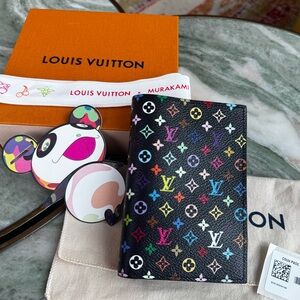 Louis Vuitton X Murakami Multicolor Passport Cover 2025